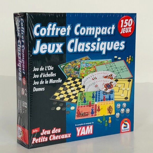 Schmidt 150 Classic Games in Compact Box French Version For Age 6+ New Sealed - Picture 7 of 15